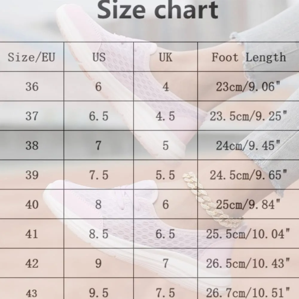 Women's Soft Sole Mesh Comfort Orthopedic Shoes, Low-top Flat Arch Support Walking Shoes, Slip-On Non-Slip Flat Sneakers