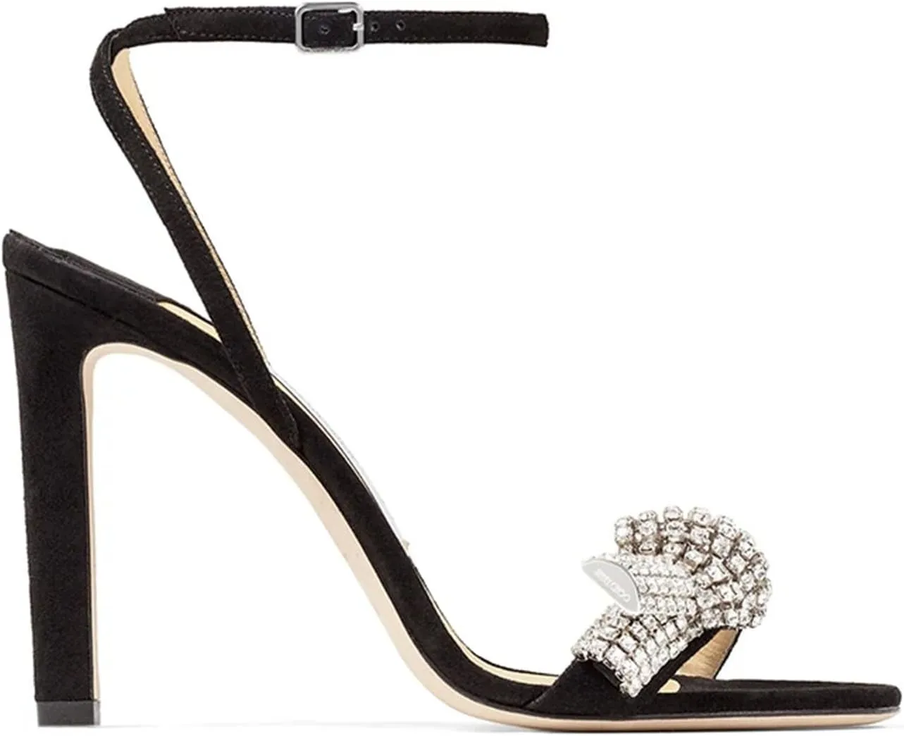 Women's Summer Crystal Gladiator Sandals, Ankle Strap High Heels Red Bridal Wedding Black Rhinestone