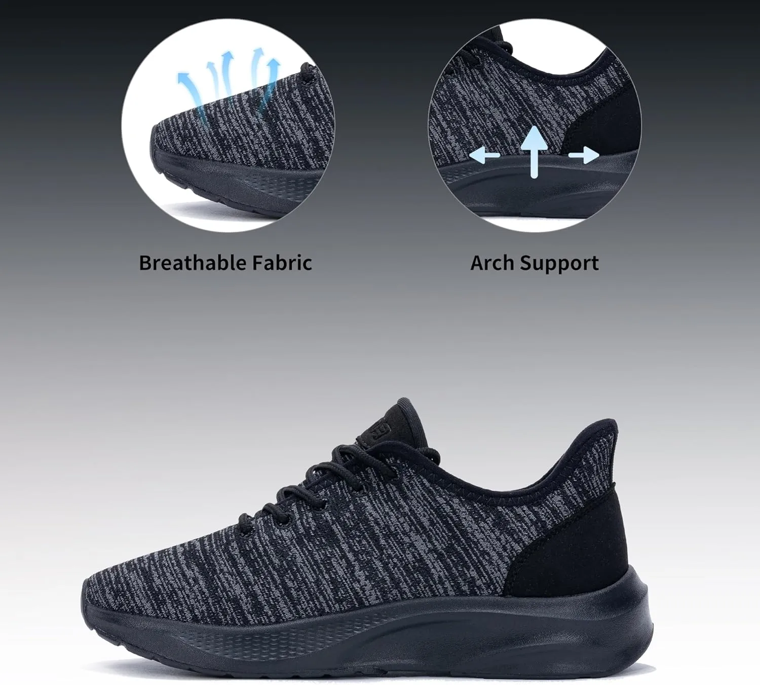 Women's Tennis Shoes,Comfortable Breathable Knit Slip On Sneakers, Convenient Shoes for Everyday and Travel