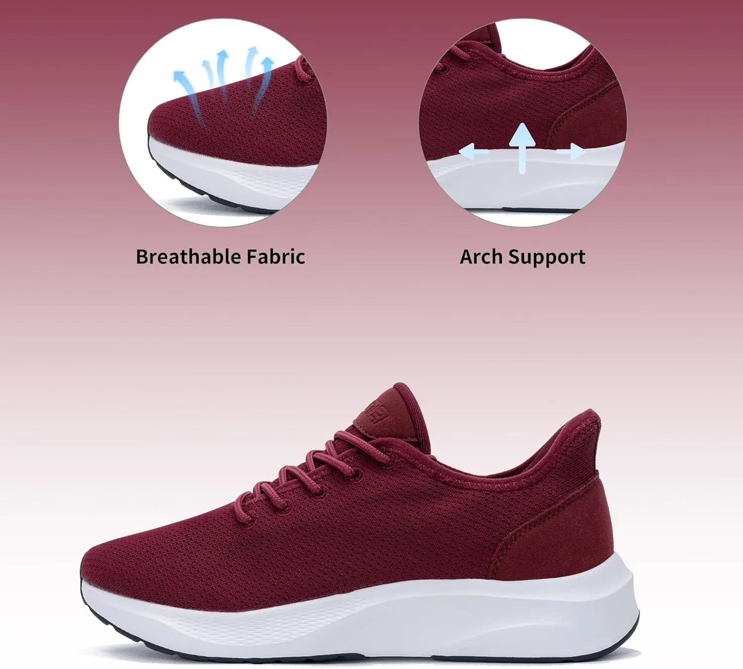 Women's Tennis Shoes,Comfortable Breathable Knit Slip On Sneakers, Convenient Shoes for Everyday and Travel