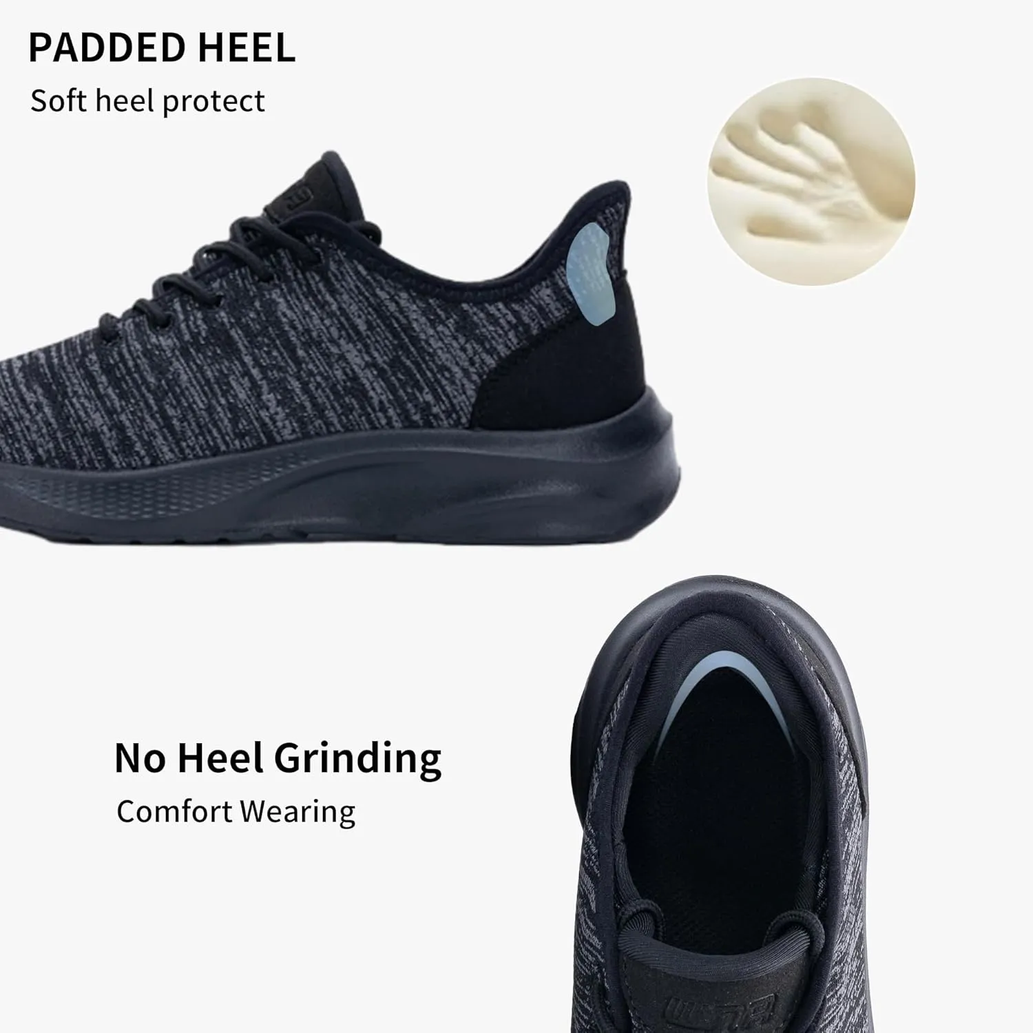 Women's Tennis Shoes,Comfortable Breathable Knit Slip On Sneakers, Convenient Shoes for Everyday and Travel