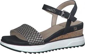 Women's Vegan Wedge Sandals, black, 9.5 Women