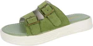 Women's Waterproof Platform Thick Bottom Adjustable Straps Sandals, One Foot Stirrup Fashion Casual Open Toe Beach Slippers - Suede material non-slip wear-resistant
