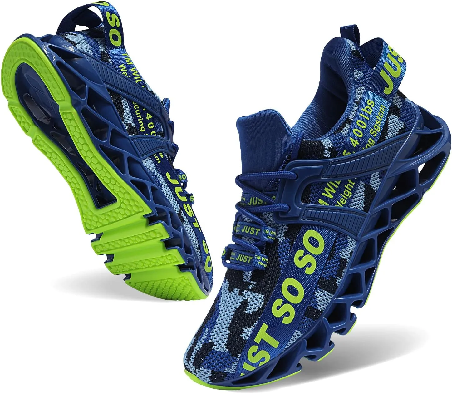 WONESION Mens Breathable Walking Tennis Running Shoes Blade Fashion Sneakers
