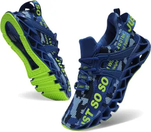 WONESION Mens Breathable Walking Tennis Running Shoes Blade Fashion Sneakers