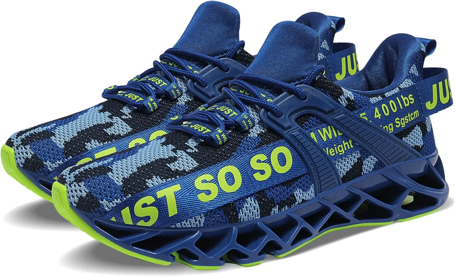 WONESION Mens Breathable Walking Tennis Running Shoes Blade Fashion Sneakers