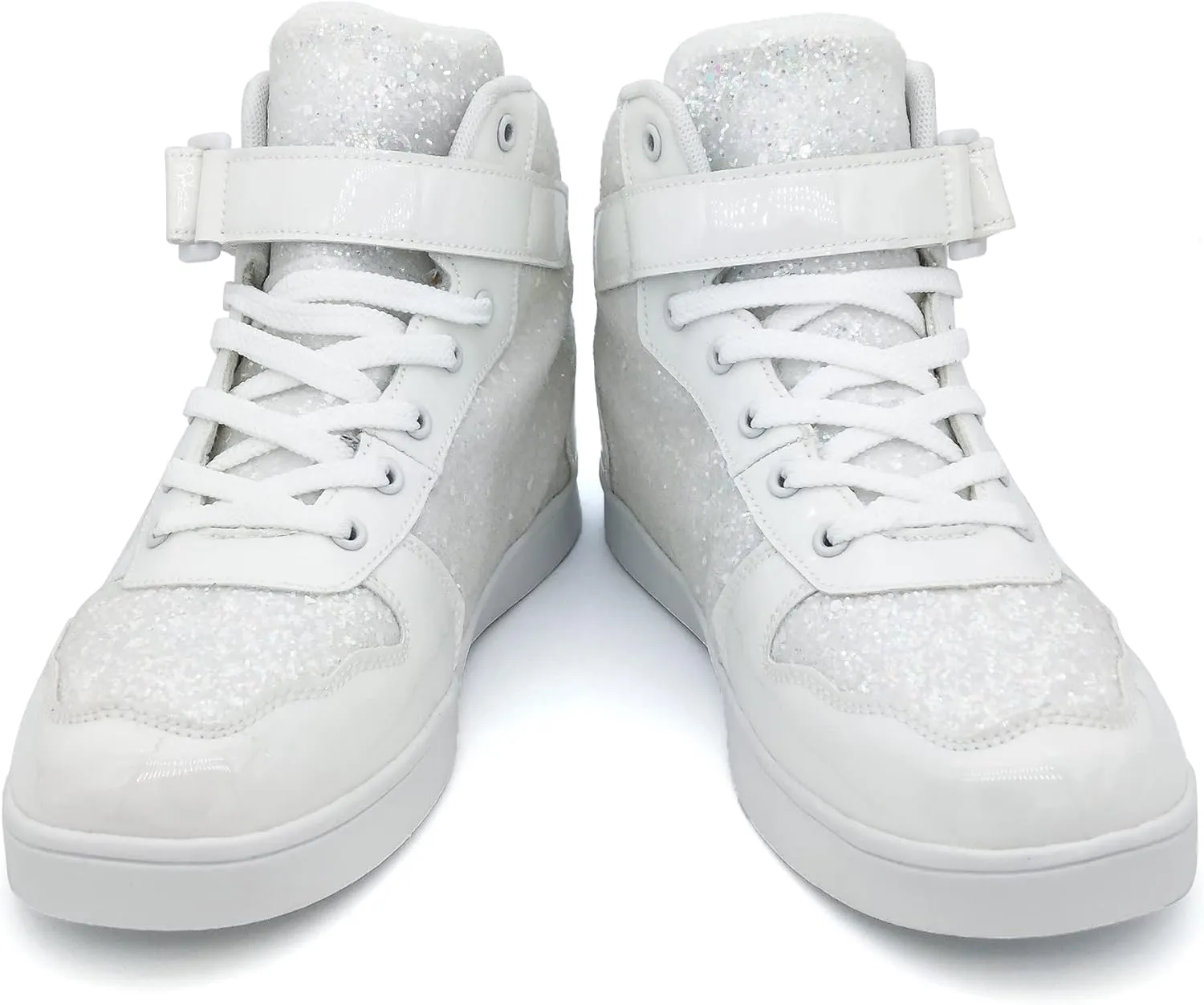 Wooowyet Glitter Shoes Kids High Top Sneakers for Boys Girls Gift Party Birthday Christmas Halloween