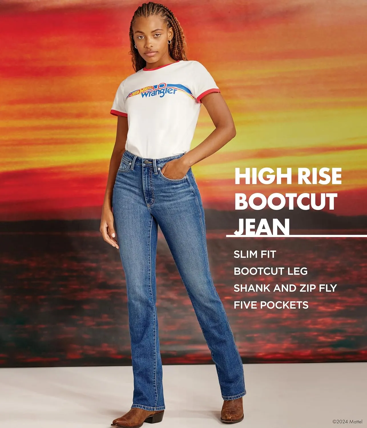 Wrangler Women's High-Rise Bootcut Jean