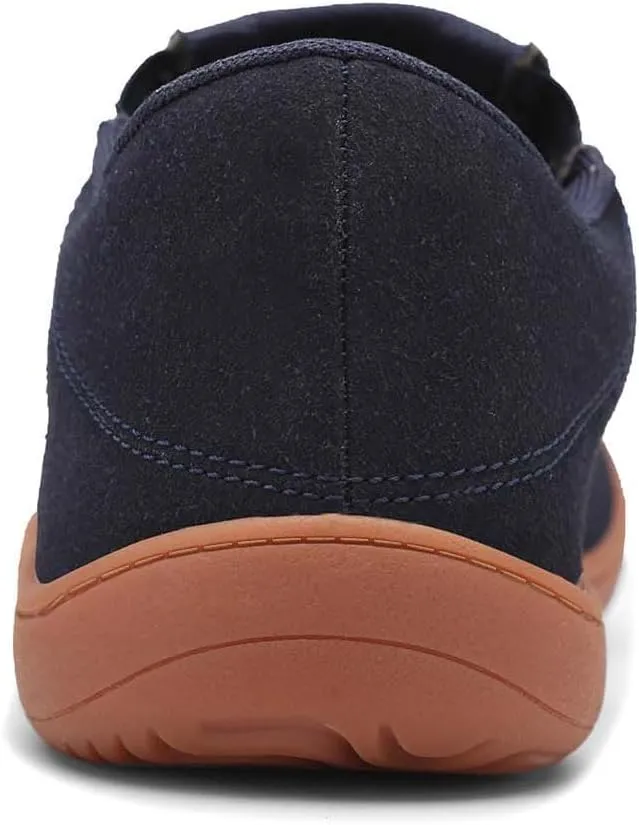 WYGRQBN Men's Wide Minimalist Barefoot Sneakers Slip on Walking Shoes Zero Drop Sole Lightweight Comfortable Casual