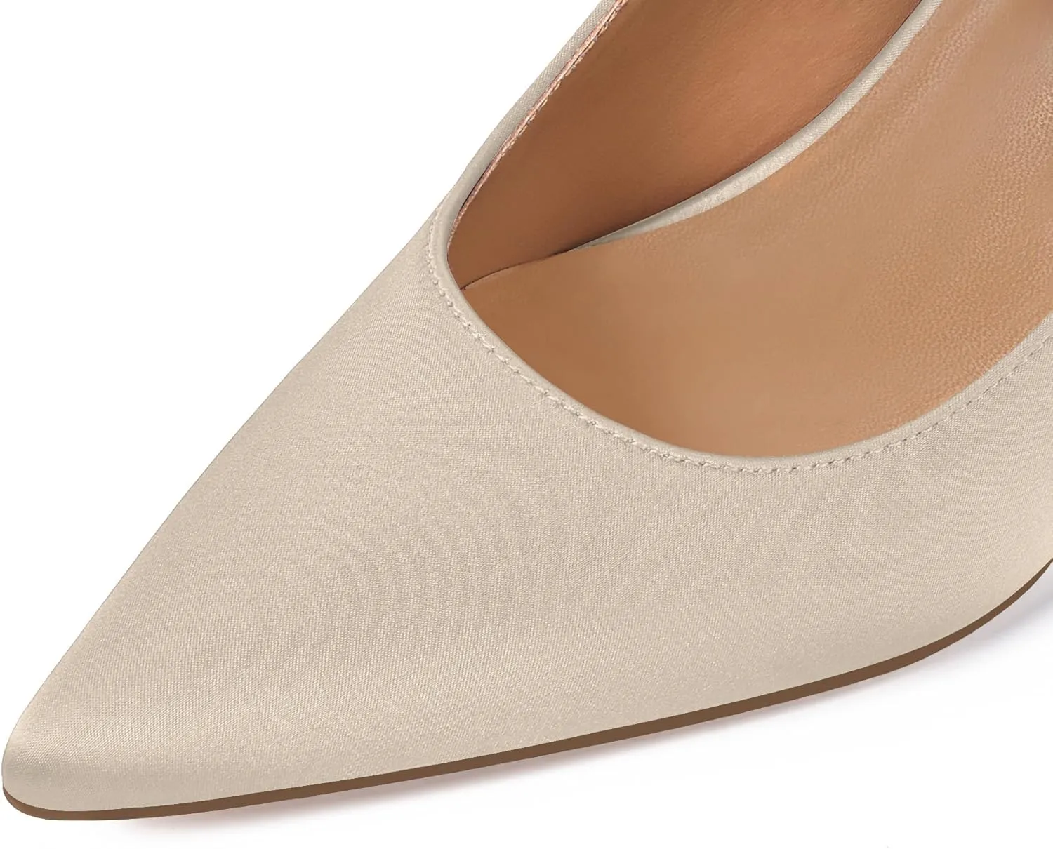 XINIUNIU Heeled Mules for Women Rhinestone Heels Pointed Toe Slip On 4 Inch Stiletto Closed Toe Sandals Dress Wedding Pump Shoes