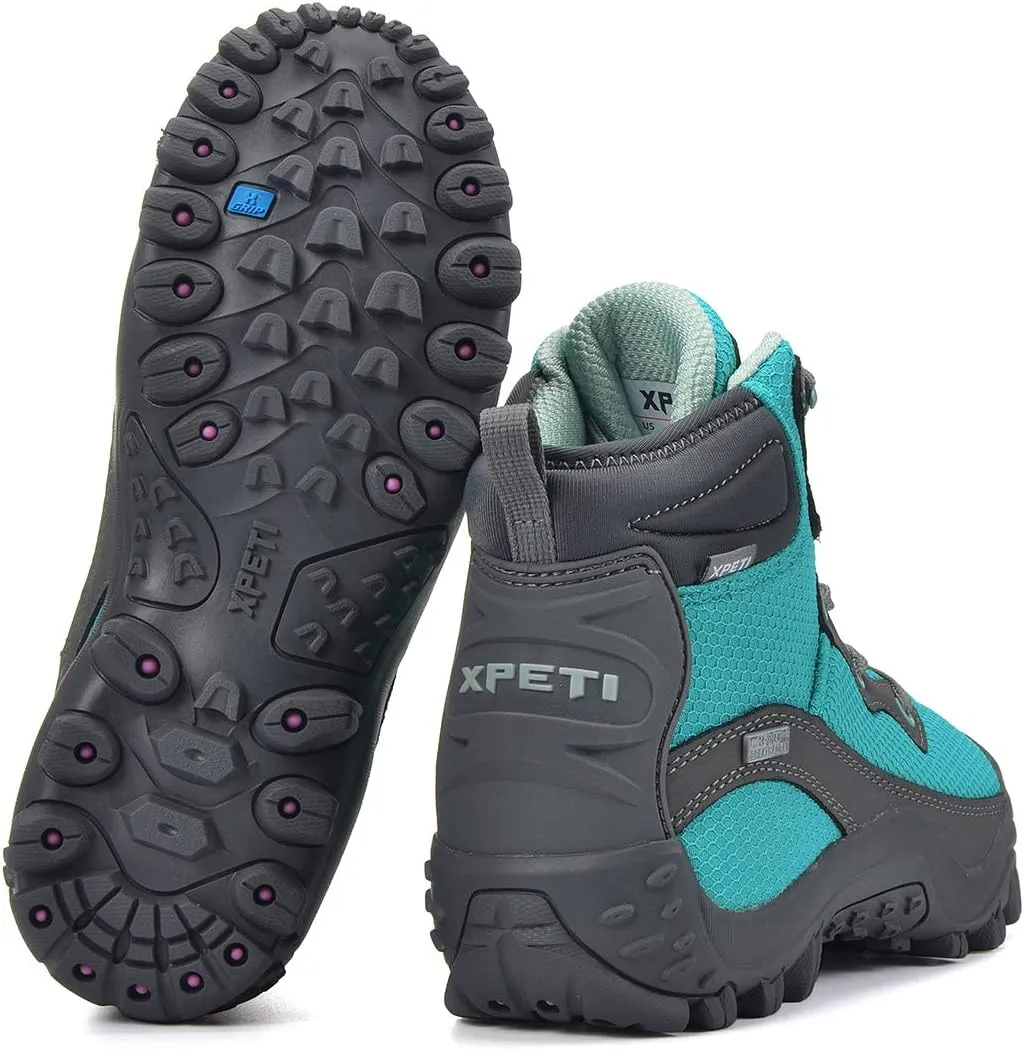 XPETI Women's Dimo Mid Waterproof Outdoor Hiking Boot Non Slip