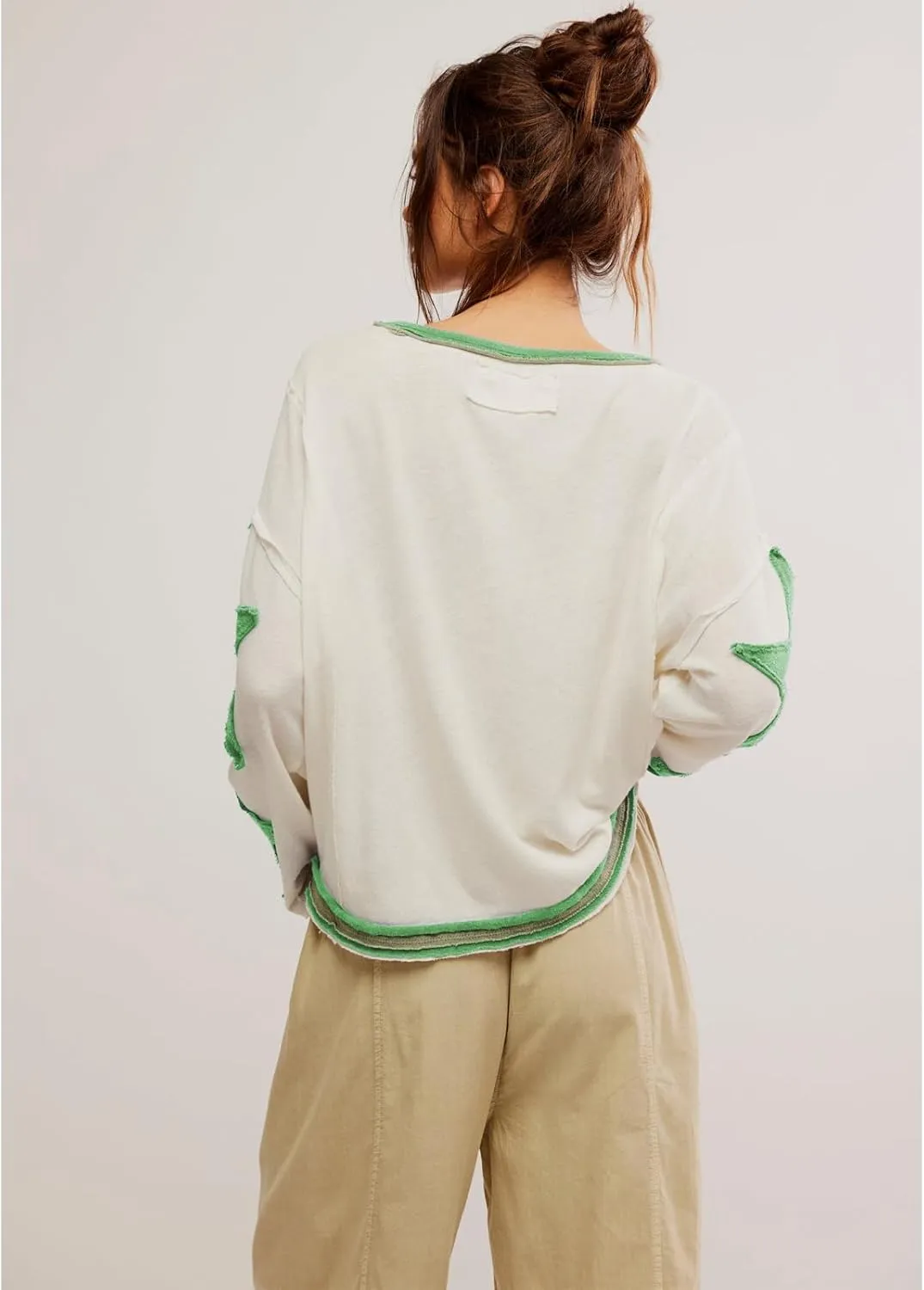 Y2k Oversized Sweatshirts Womens Long Sleeve Crewneck Cute Star Striped Graphic Hoodies Shirts Teens Girl Jacket