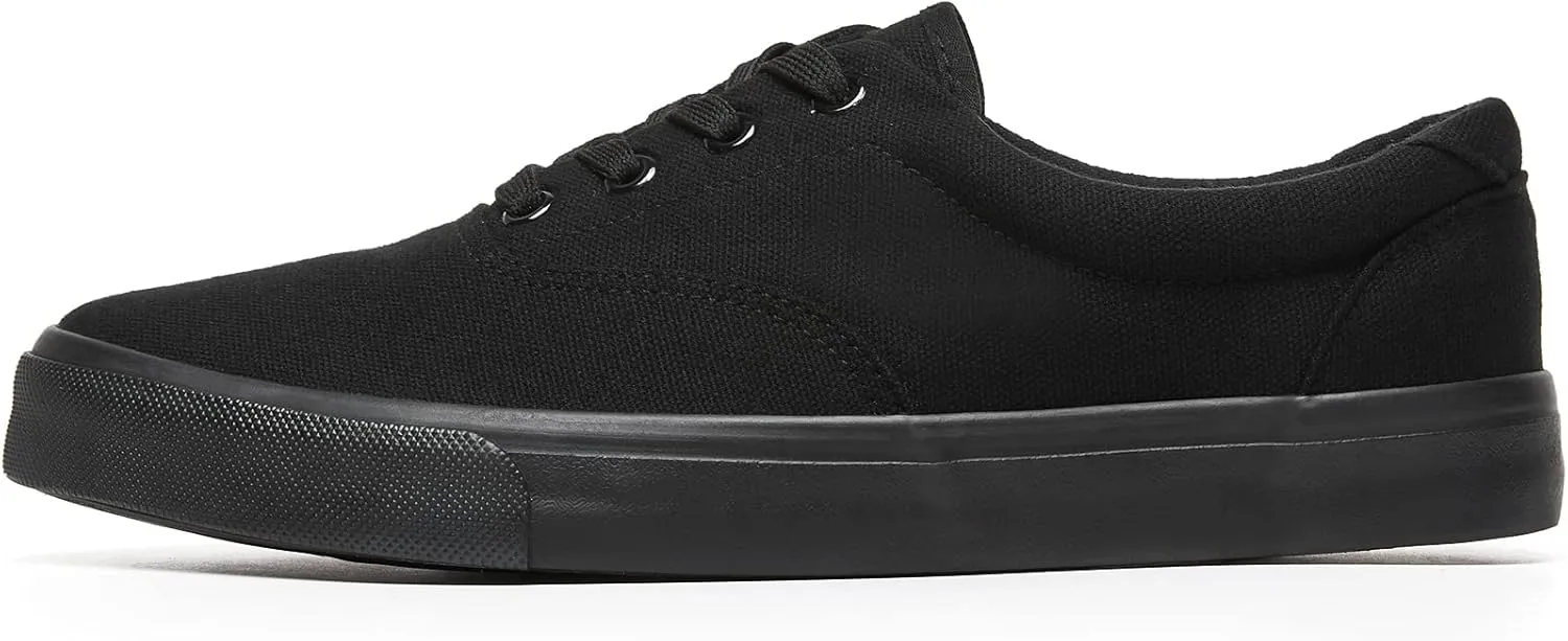 yageyan Men’s Low Top Canvas Walking Shoes Lace-up Fashion Sneakers Casual