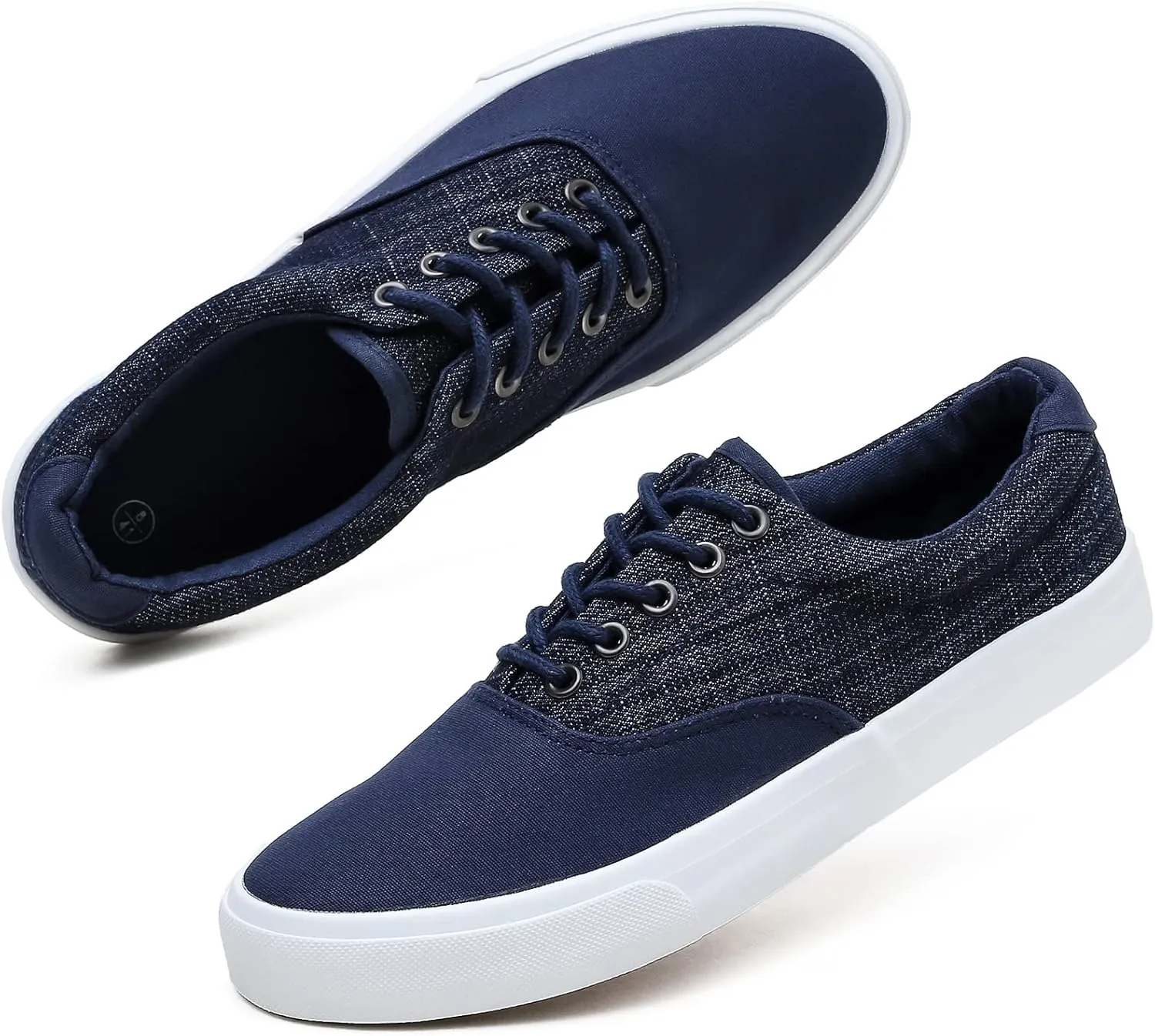 yageyan Men’s Low Top Canvas Walking Shoes Lace-up Fashion Sneakers Casual