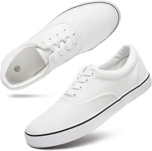 yageyan Men’s Low Top Canvas Walking Shoes Lace-up Fashion Sneakers Casual