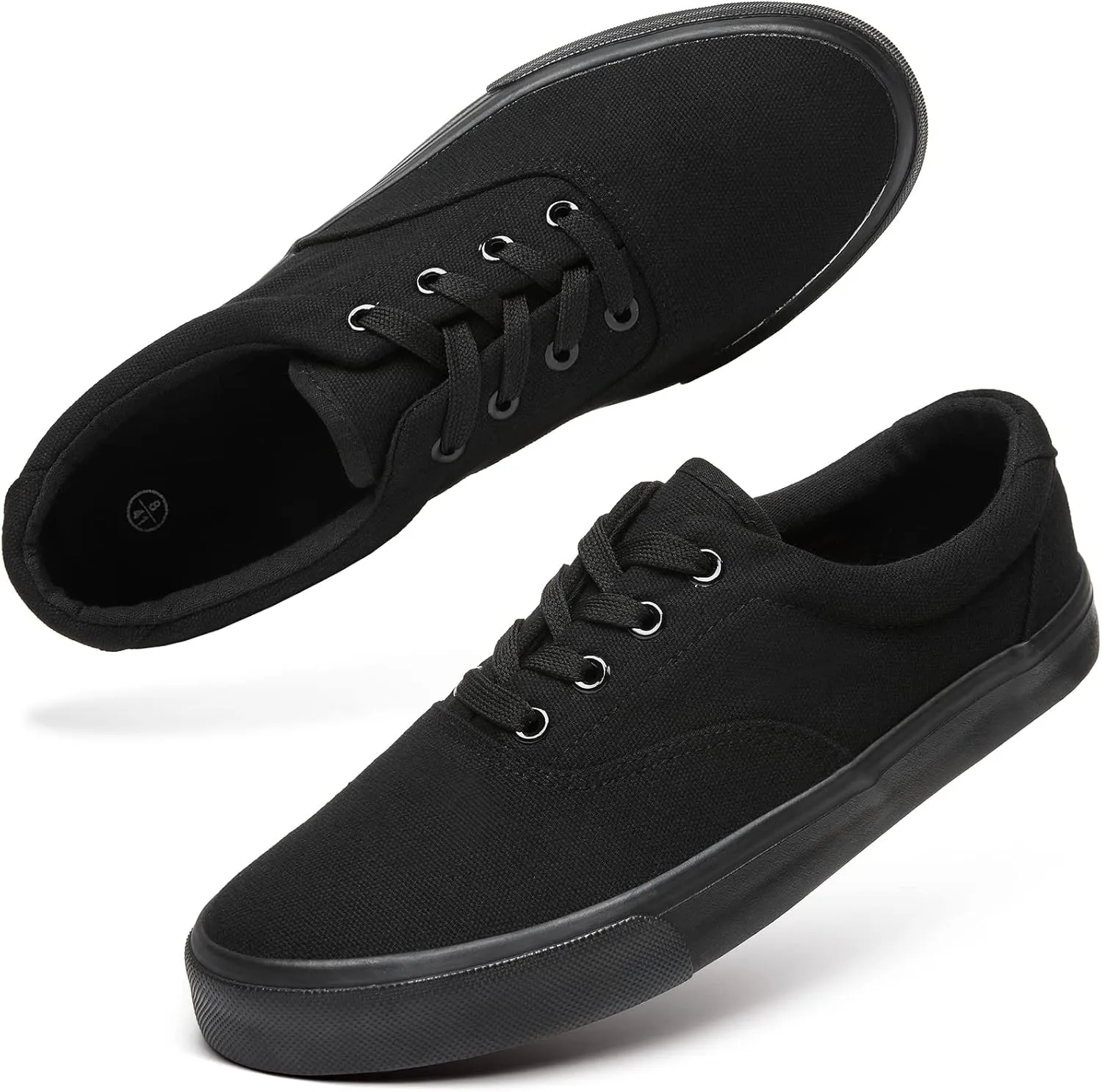 yageyan Men’s Low Top Canvas Walking Shoes Lace-up Fashion Sneakers Casual