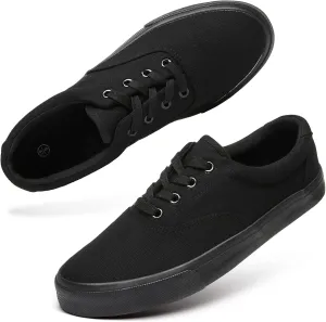 yageyan Men’s Low Top Canvas Walking Shoes Lace-up Fashion Sneakers Casual