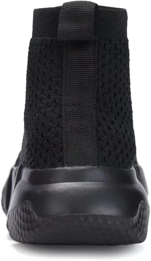 YAVY Kids Sneakers for Boys Tennis Shoes Girls Sock Sneakers for Kids Slip on Shoes Breathable high top Athletic Lightweight Walking Running Shoes