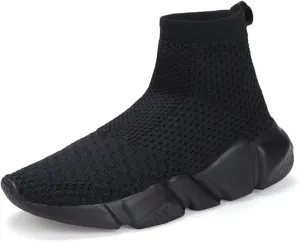 YAVY Kids Sneakers for Boys Tennis Shoes Girls Sock Sneakers for Kids Slip on Shoes Breathable high top Athletic Lightweight Walking Running Shoes