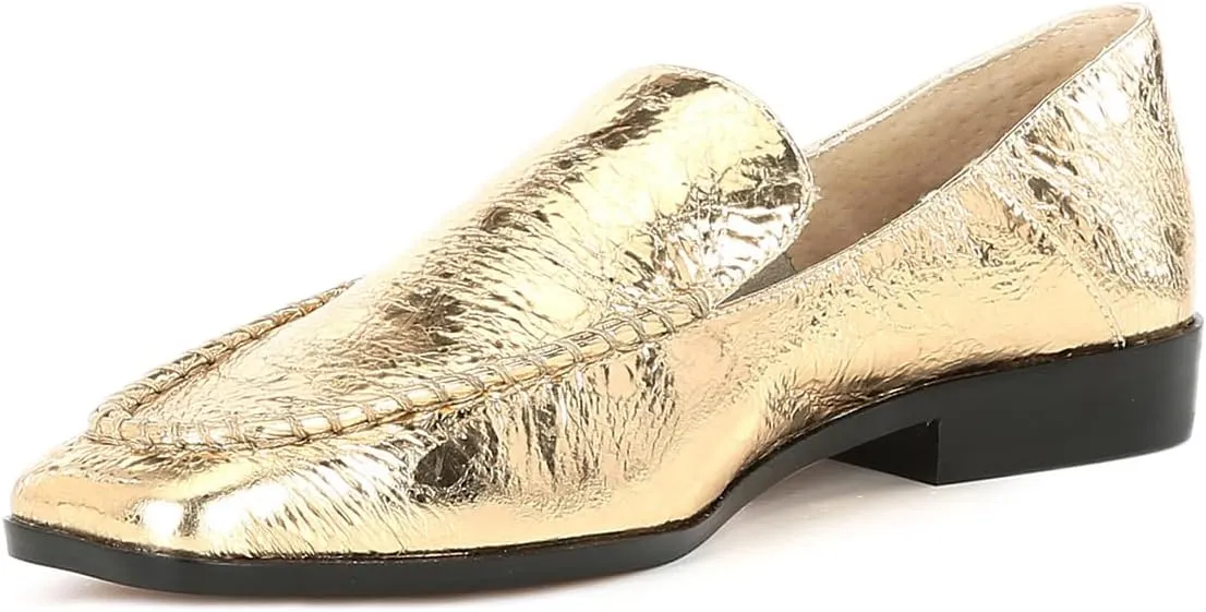 YDN Women Chic Chunky Low Heel Loafer Closed Square Toe Slip On Fashion Office Lady Formal Dress Shoe Size 4-16 US