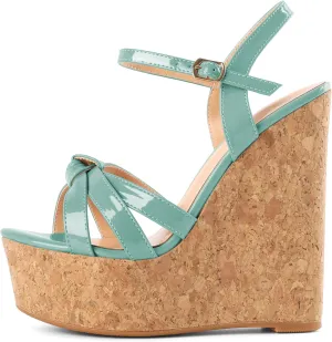 YODEKS Women's Platform Wedges|High Heel Wedge Sandals|Ankle Strap Open Toe Platform Heels