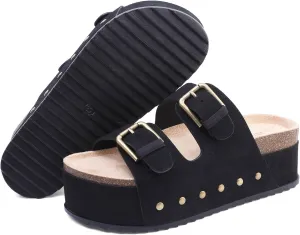 ziitop Womens Sandals Platform Sandals Women Comfortable Beach Essentials Memory Foam Slides for Women